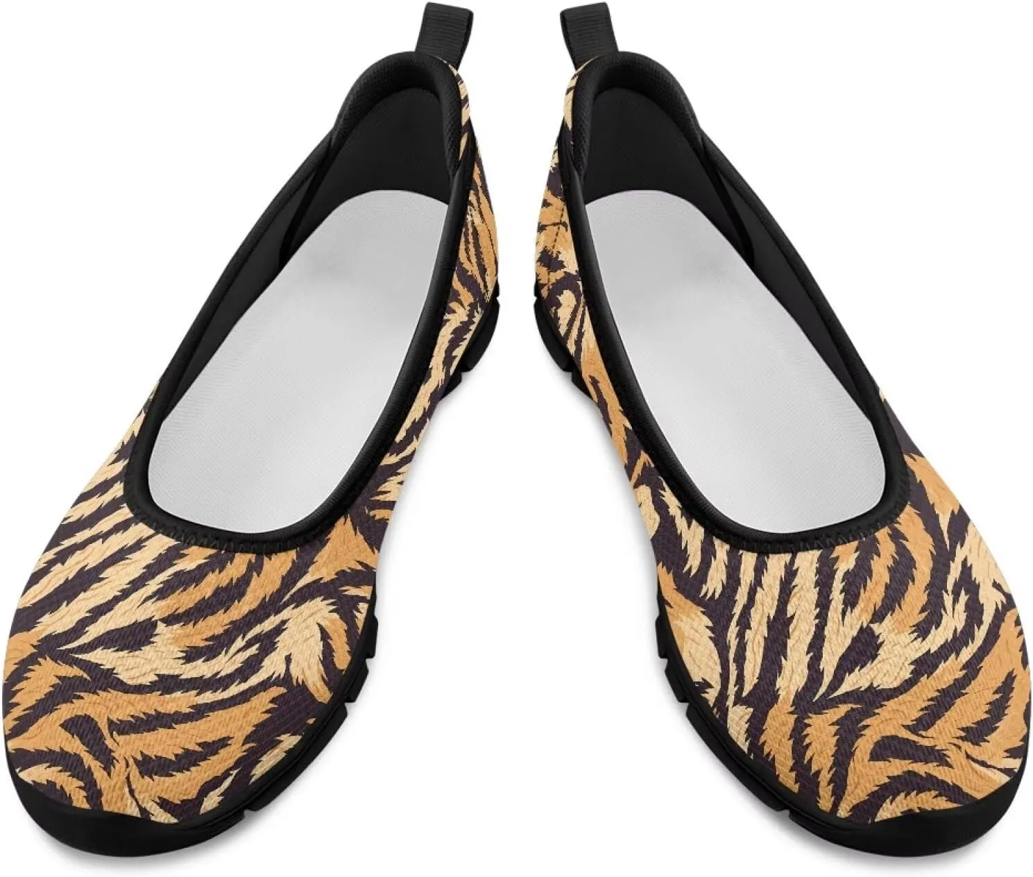 Women Slip On Shoes Sneakers for House Outdoor Breathable Lightweight Loafers Fashion Comfortable Sneakers Size 6-11 Black Sole