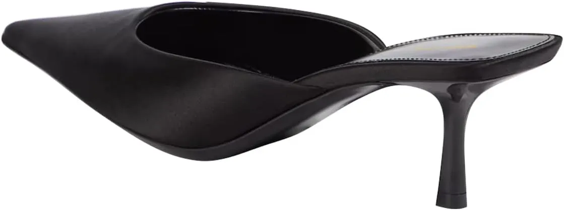Women Stylish Pointed Toe Slip On Comfy Mules Low Kitten Heel Pumps Backless Ladies Casual Daily Slippers Size 4-16 US