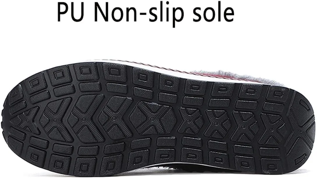 Women's Fur Lined Mules Shoes Slip On Garden Clogs Comfort Wedge Clogs Winter Warm Fuzzy Platform Clogs Slipper