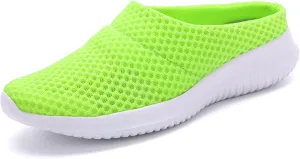 Women's Garden Clogs Shoes Backless Walking Sneakers Mesh Slippers Mules Shoes Casual Slip on Shoes for Women