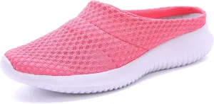 Women's Garden Clogs Shoes Backless Walking Sneakers Mesh Slippers Mules Shoes Casual Slip on Shoes for Women