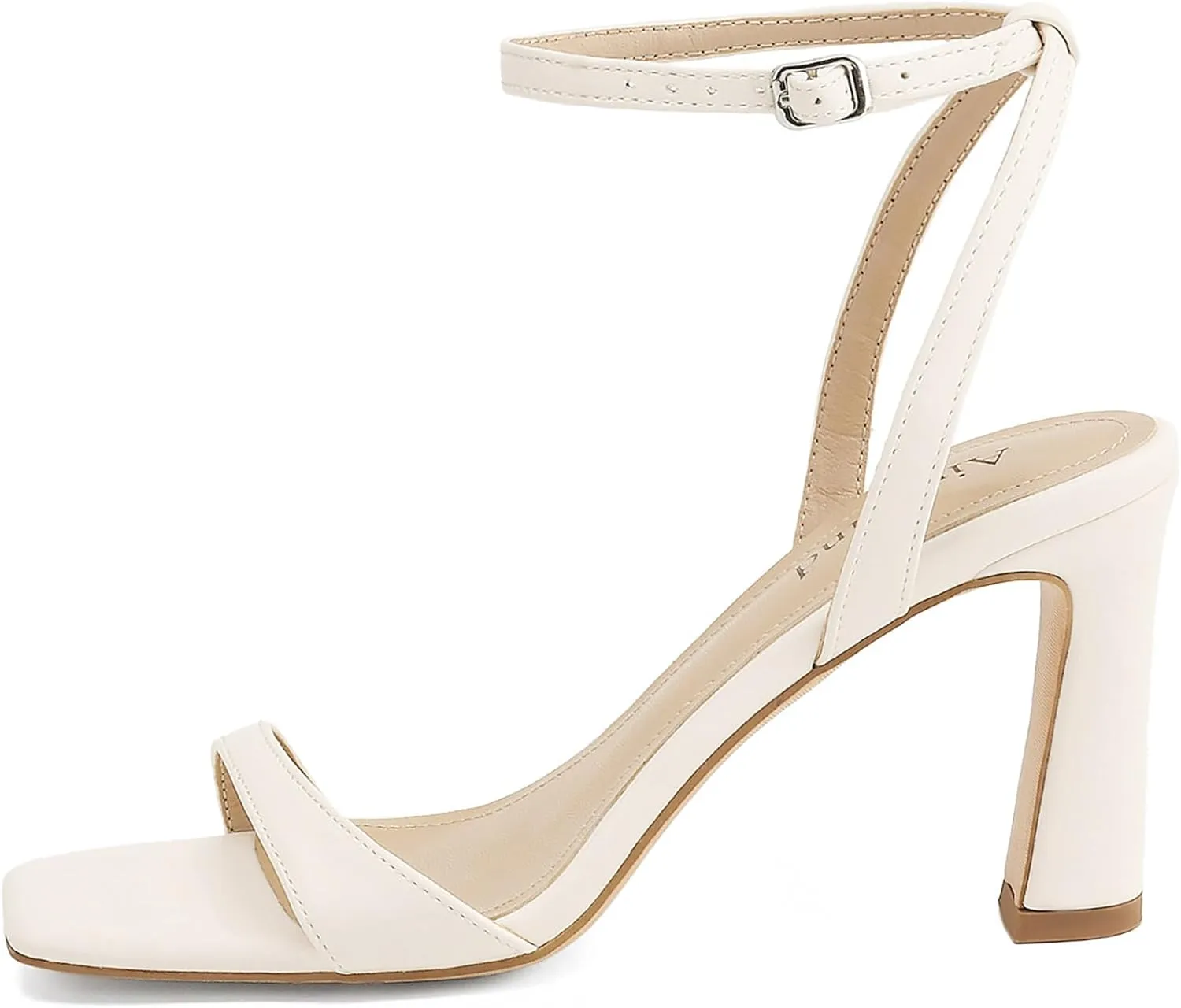 Women's Heeled Sandals Square Open Toe Chunky High Heels Ankle Strap Sandals for Women Prom Wedding Heels