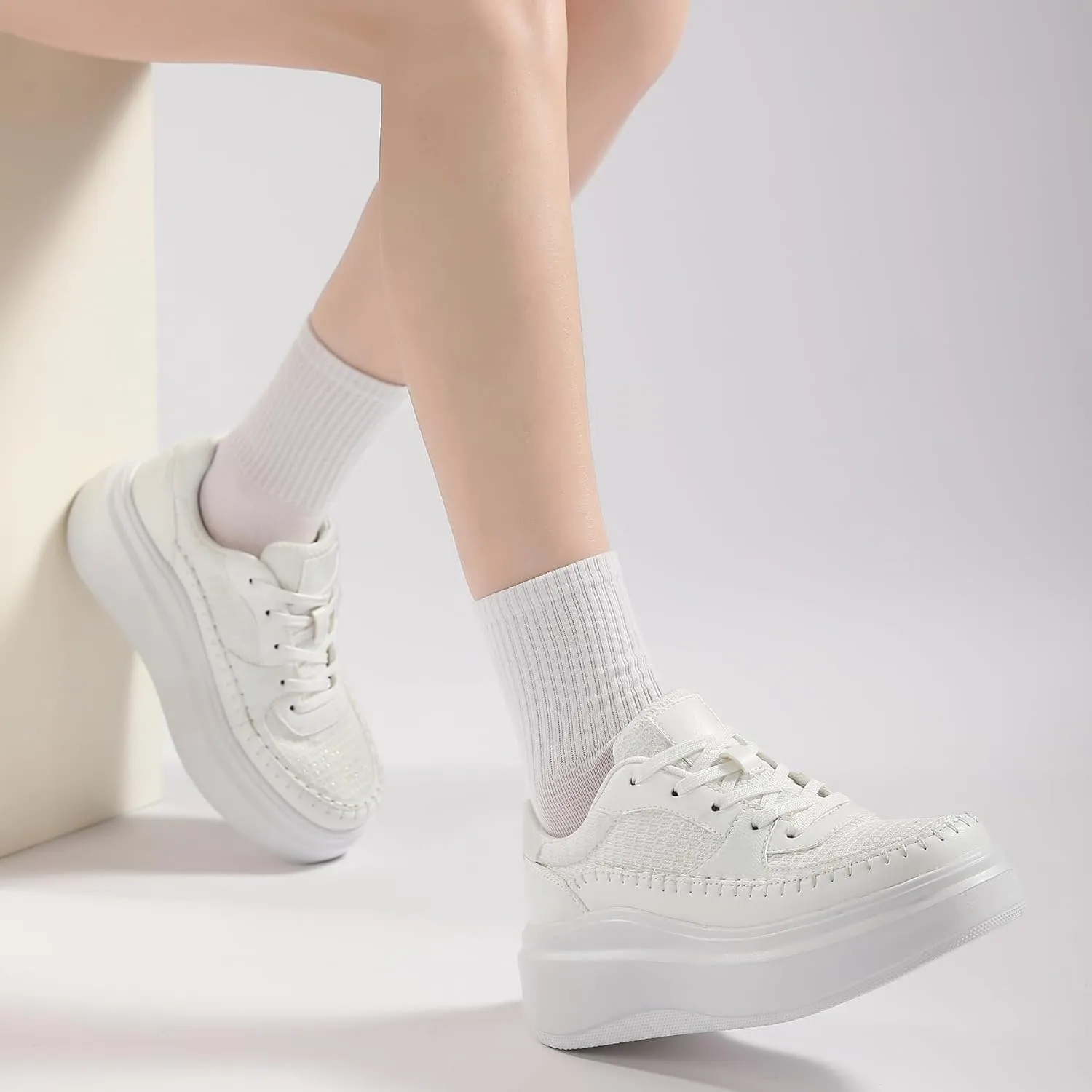 Women's Platform Fashion Shoes Classic Tennis Shoes Casual Walking Sneakers