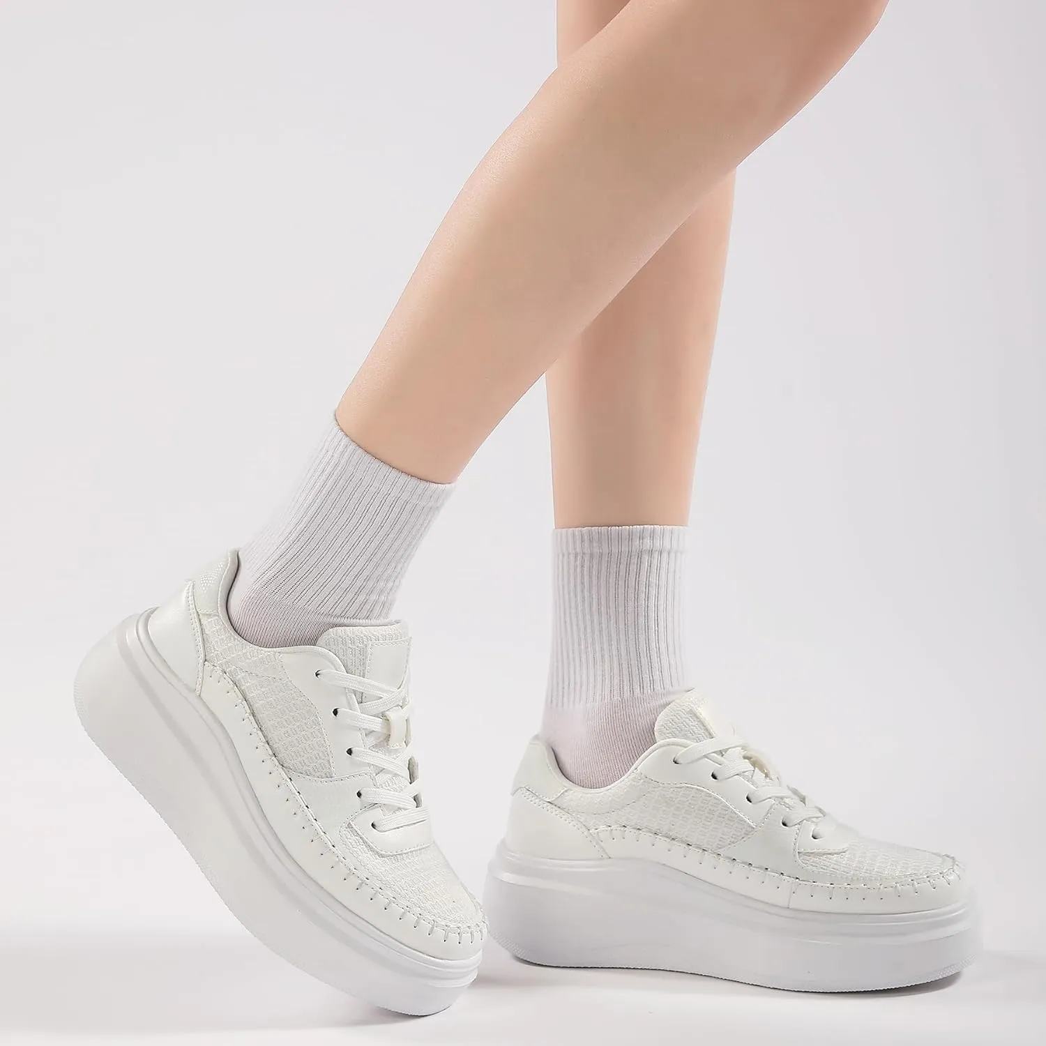Women's Platform Fashion Shoes Classic Tennis Shoes Casual Walking Sneakers