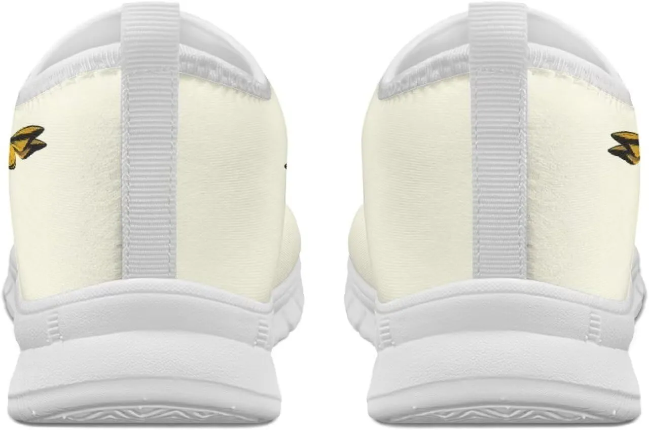 Women's Running Sneakers Flowers Low Top Casual Shoes Fashion Cute Breathable Lightweight Loafers with Arch Support for Athletic Size 5.5-11.5 White Sole