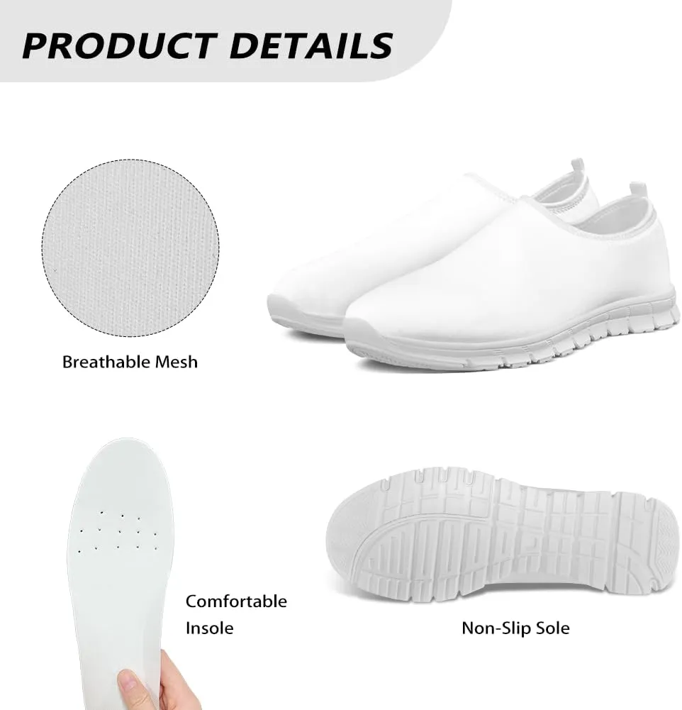 Women's Running Sneakers Flowers Low Top Casual Shoes Fashion Cute Breathable Lightweight Loafers with Arch Support for Athletic Size 5.5-11.5 White Sole