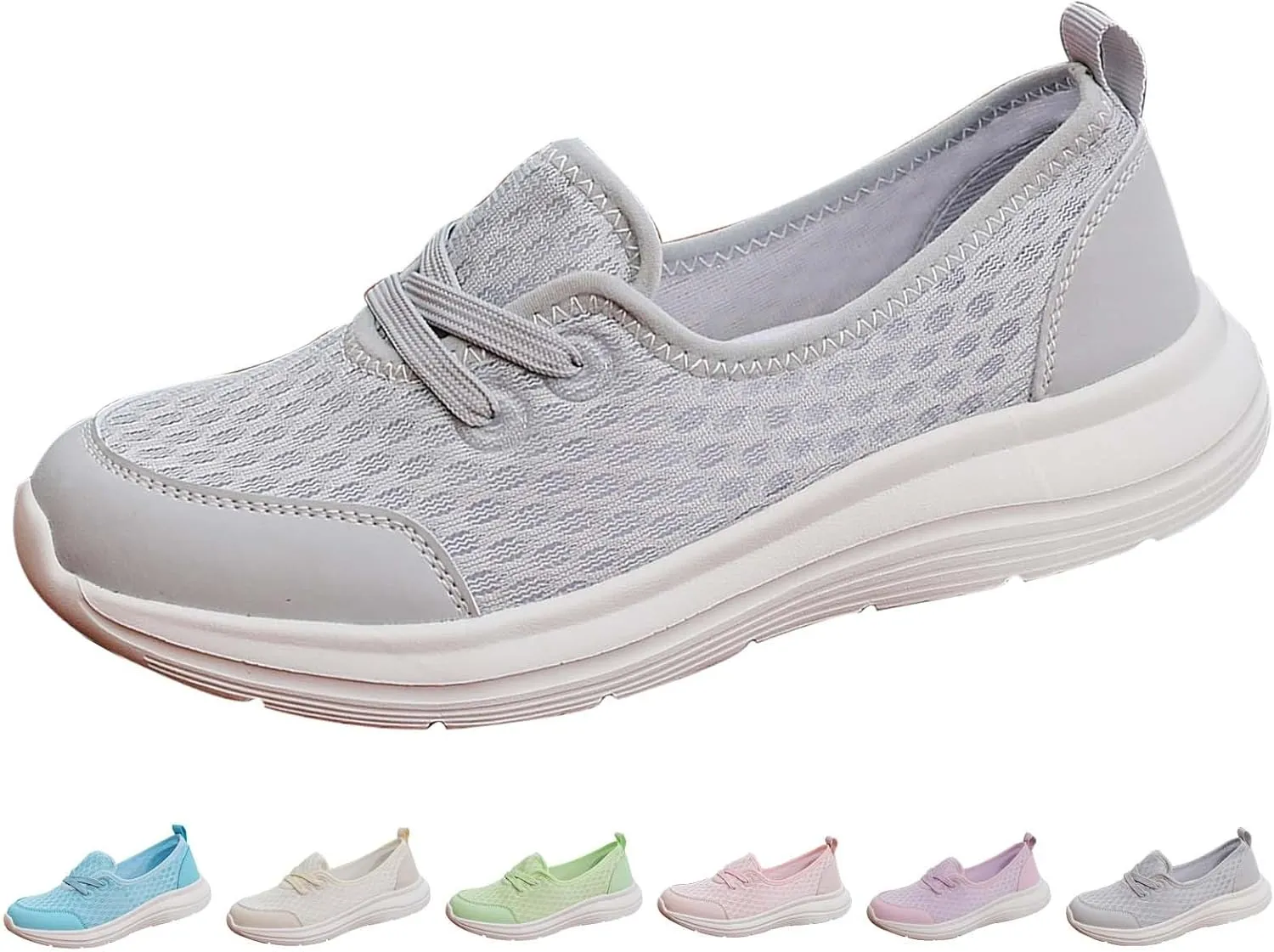 Women's Soft Sole Mesh Comfort Orthopedic Shoes Arch Support Comfort Wear Orthoture Walking Sneakers Slip On Sneaker