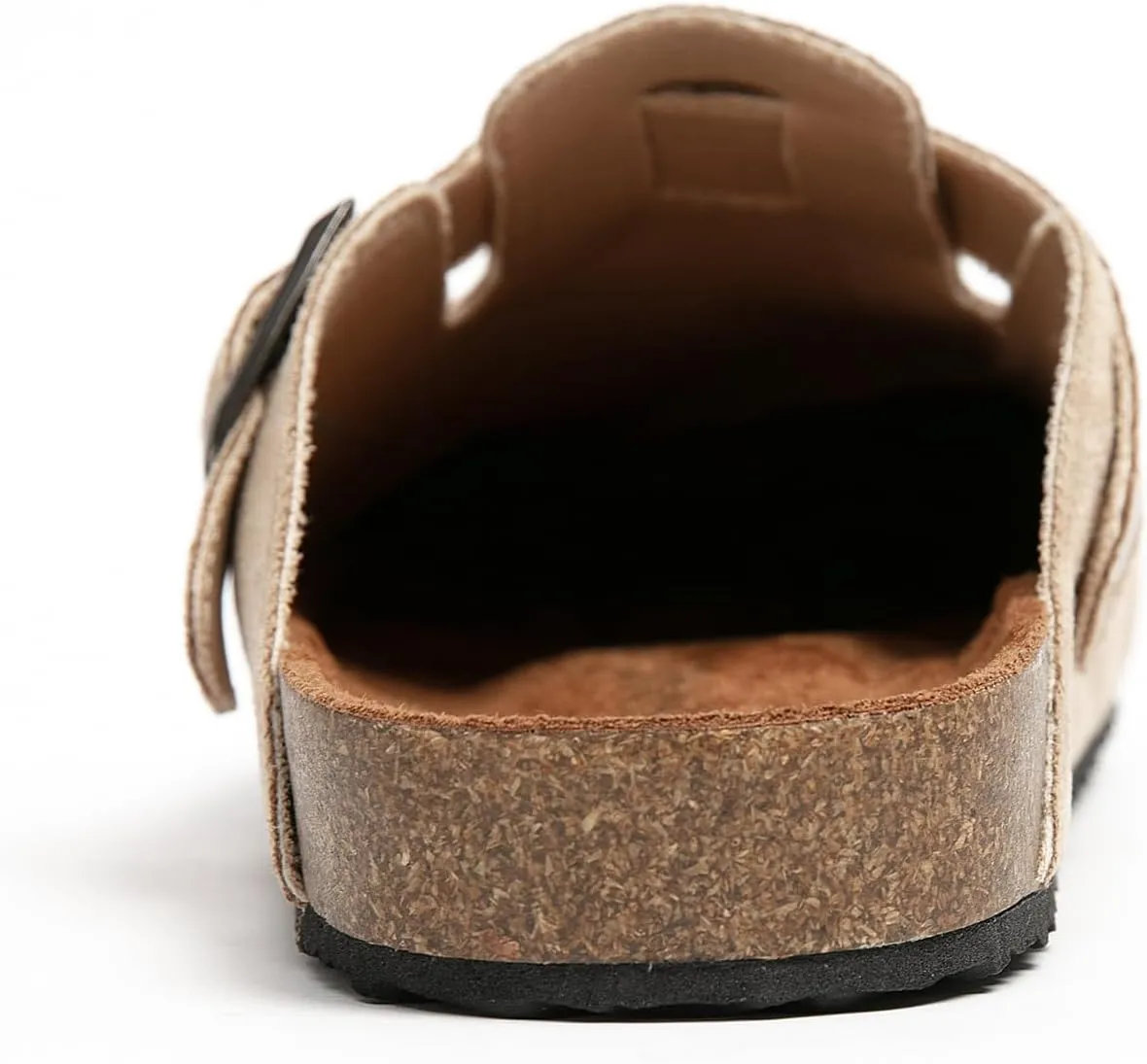 Women's Suede Clogs & Mules Stylish Leather Mules with Arch Support and Cork Footbed Couple's Clogs Shoes