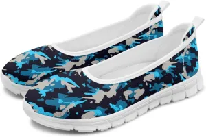 Women's Walking Loafers Slip On Casual Comfortable Workout Shoes Light Elastic Outdoor Camping Shoe Size 6-11 White Sole