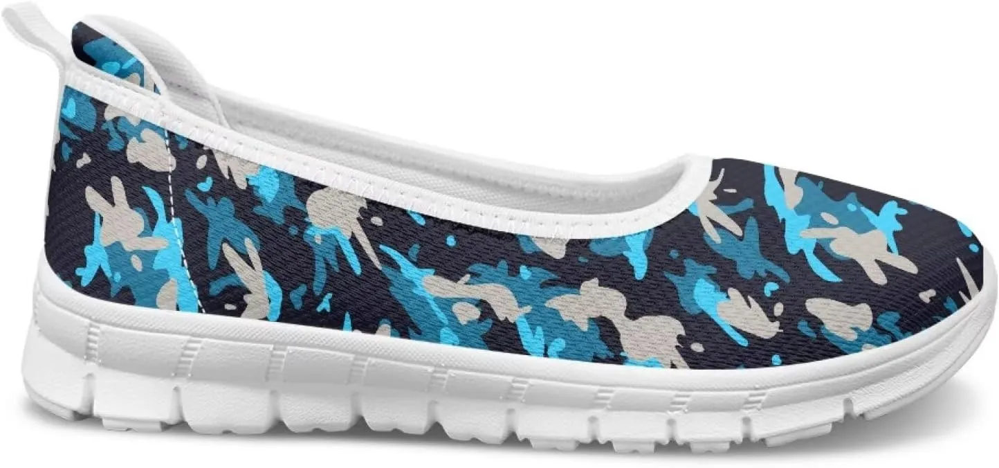 Women's Walking Loafers Slip On Casual Comfortable Workout Shoes Light Elastic Outdoor Camping Shoe Size 6-11 White Sole