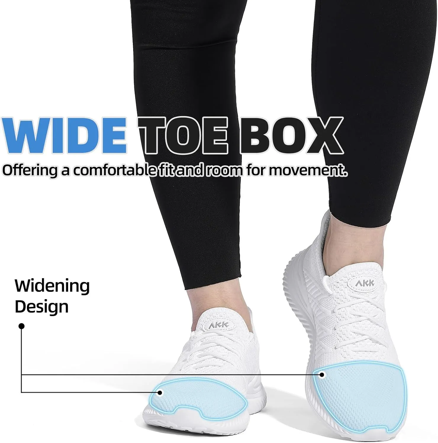 Womens Walking Tennis Shoes - Slip On Memory Foam Lightweight Casual Sneakers for Gym Travel Work
