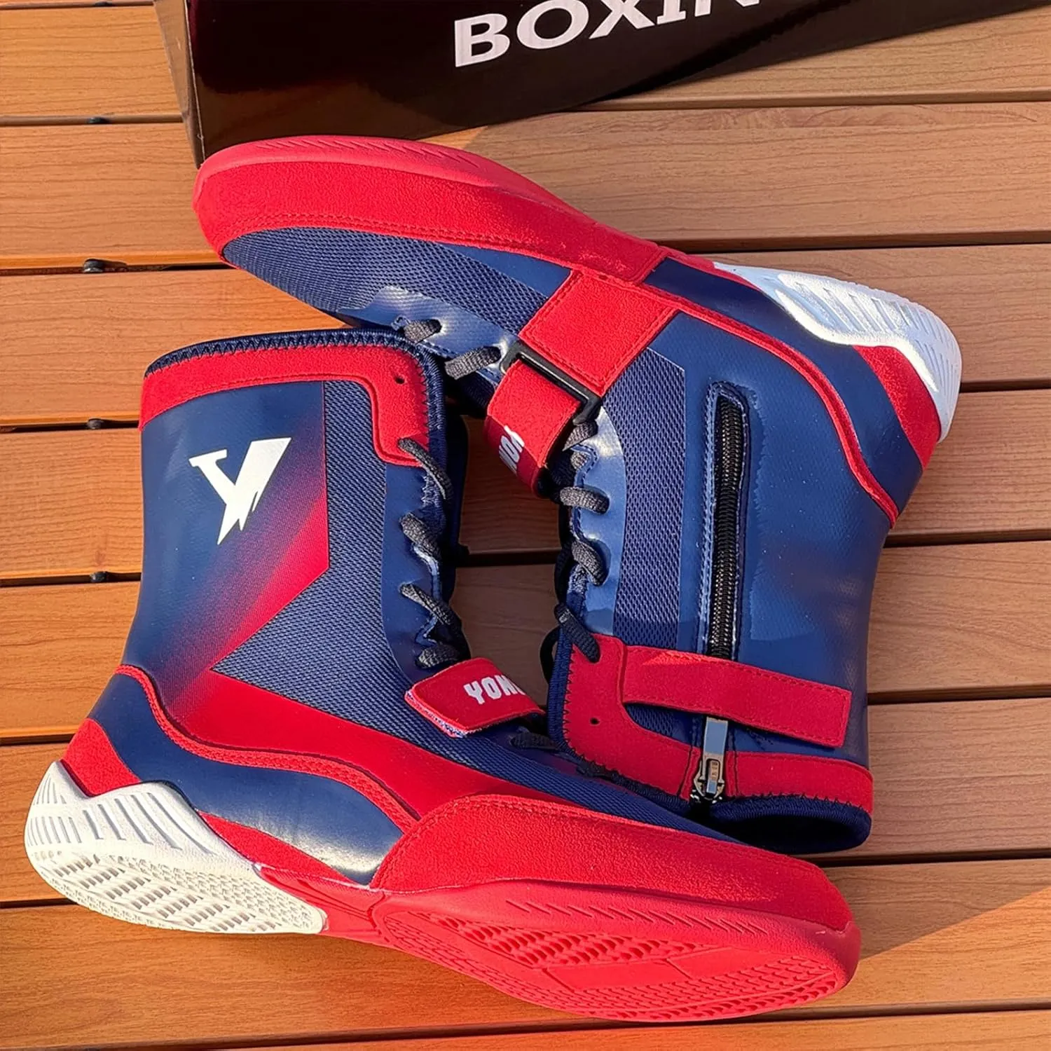 Wrestling Shoes Men Boxing Fitness Sports Boots High Top Weightlifting Powerlifting Sneakers