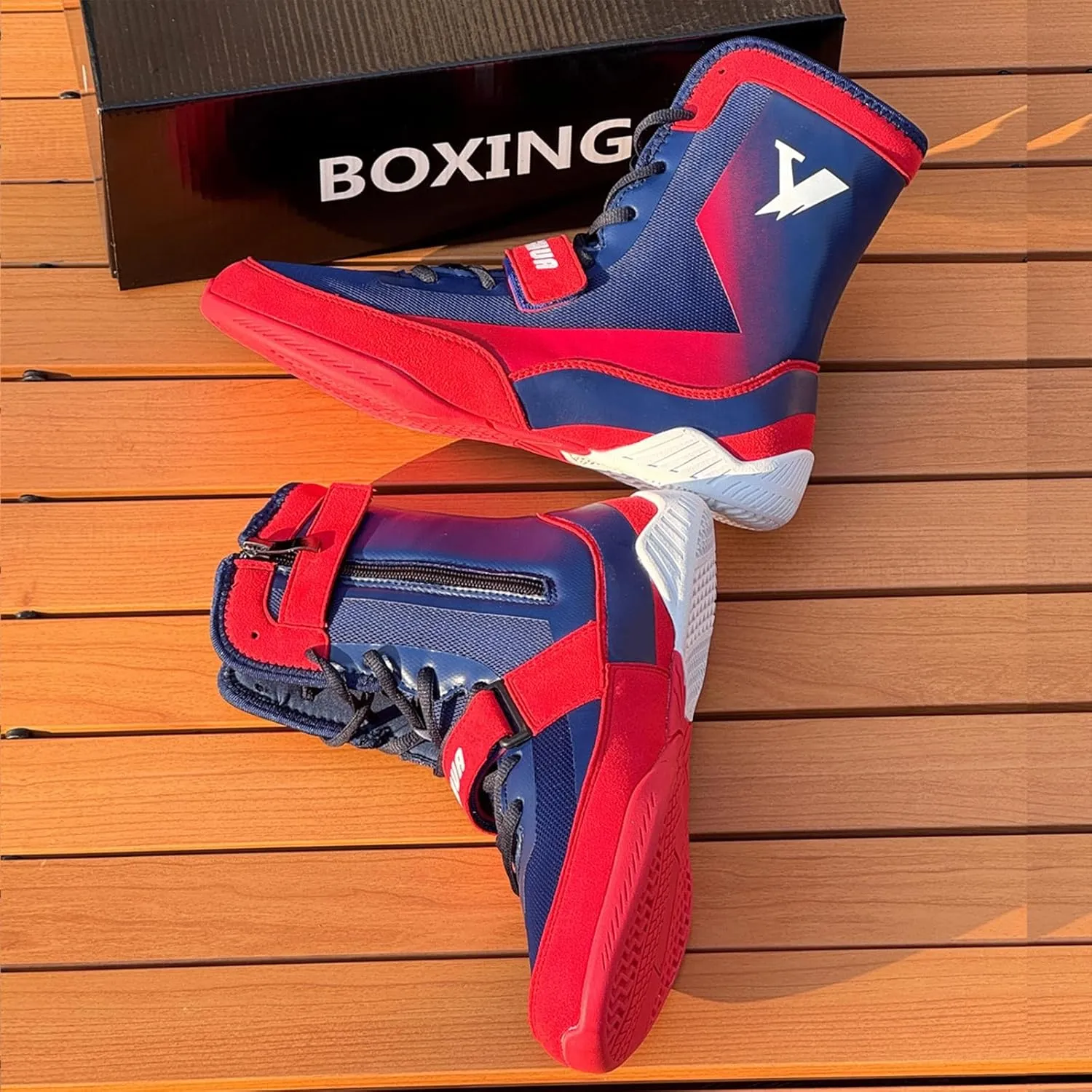 Wrestling Shoes Men Boxing Fitness Sports Boots High Top Weightlifting Powerlifting Sneakers