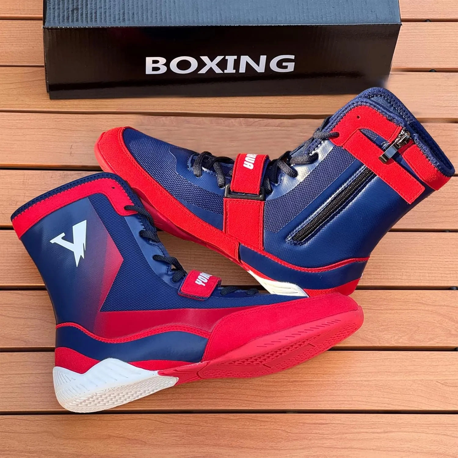 Wrestling Shoes Men Boxing Fitness Sports Boots High Top Weightlifting Powerlifting Sneakers