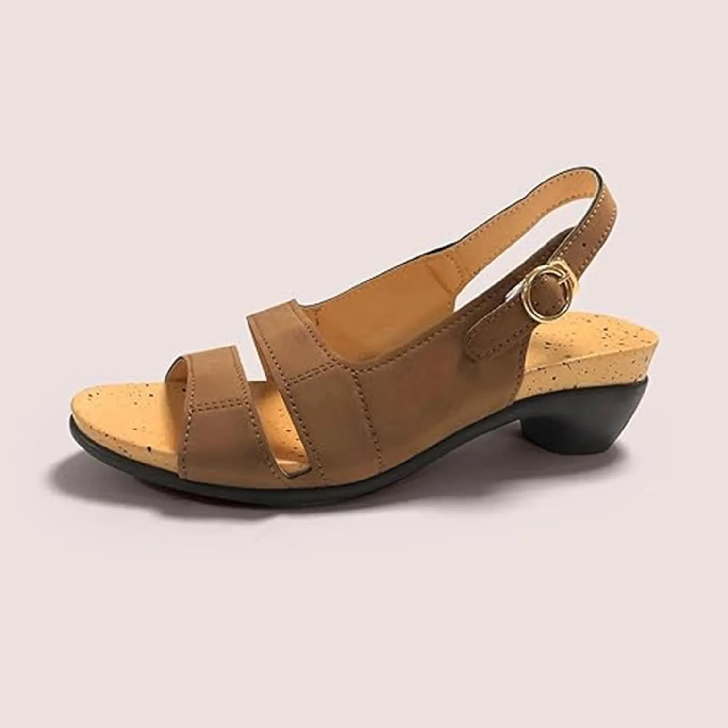 Yifare Sandals for Women, Funfany Women's Comfy Orthotic Sandals, Summer Casual One-Word Buckle Shoes