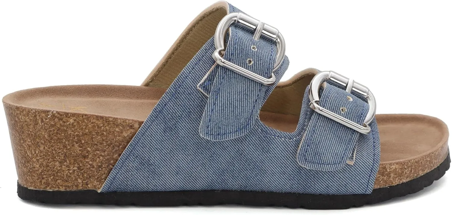 YOKI LORAYN-10 Women’s Platform Wedge Sandals, Summer Sandals