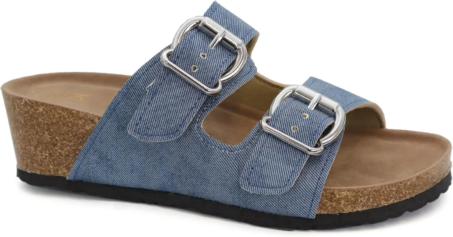 YOKI LORAYN-10 Women’s Platform Wedge Sandals, Summer Sandals