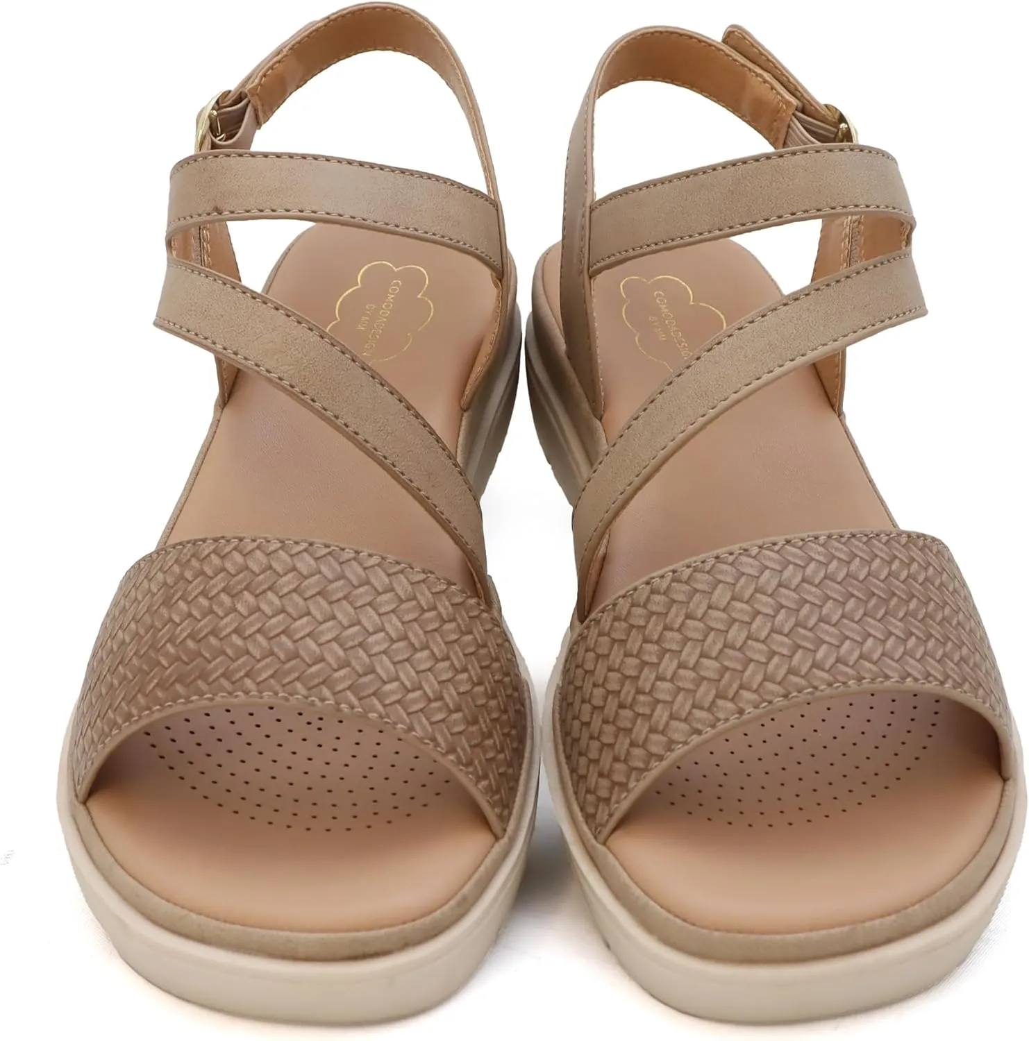 YOKI TUNSA-20 Women’s Comfort Strappy Wedge Sandals with Arch Support, Platform Sandals Women, Women's Sandals Dressy Comfortable, Summer Sandals