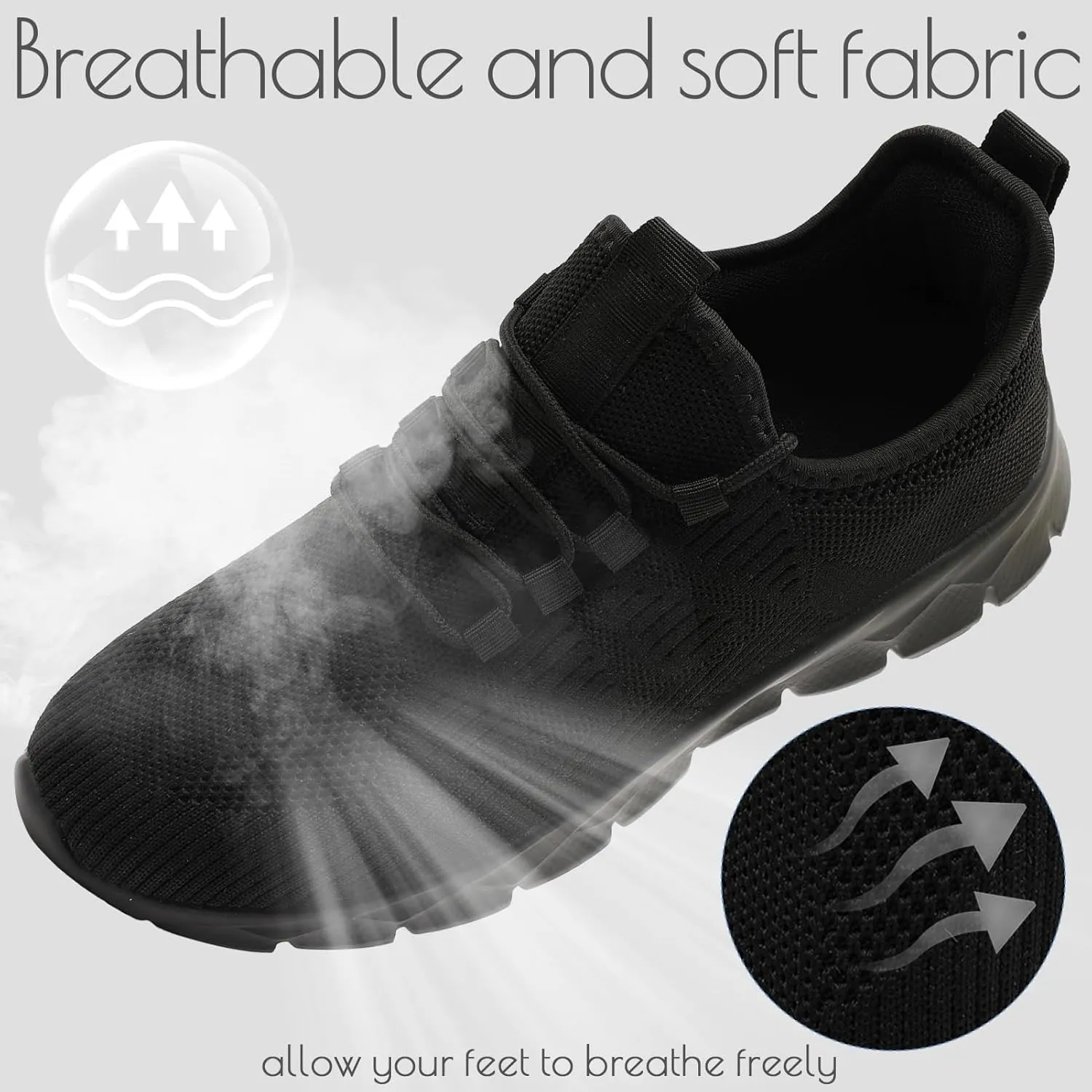 ZGPWZWL Mens Running Shoes Fashion Sneakers for Walking Tennis Gym Shoes Slip On Lightweight and Comfortable