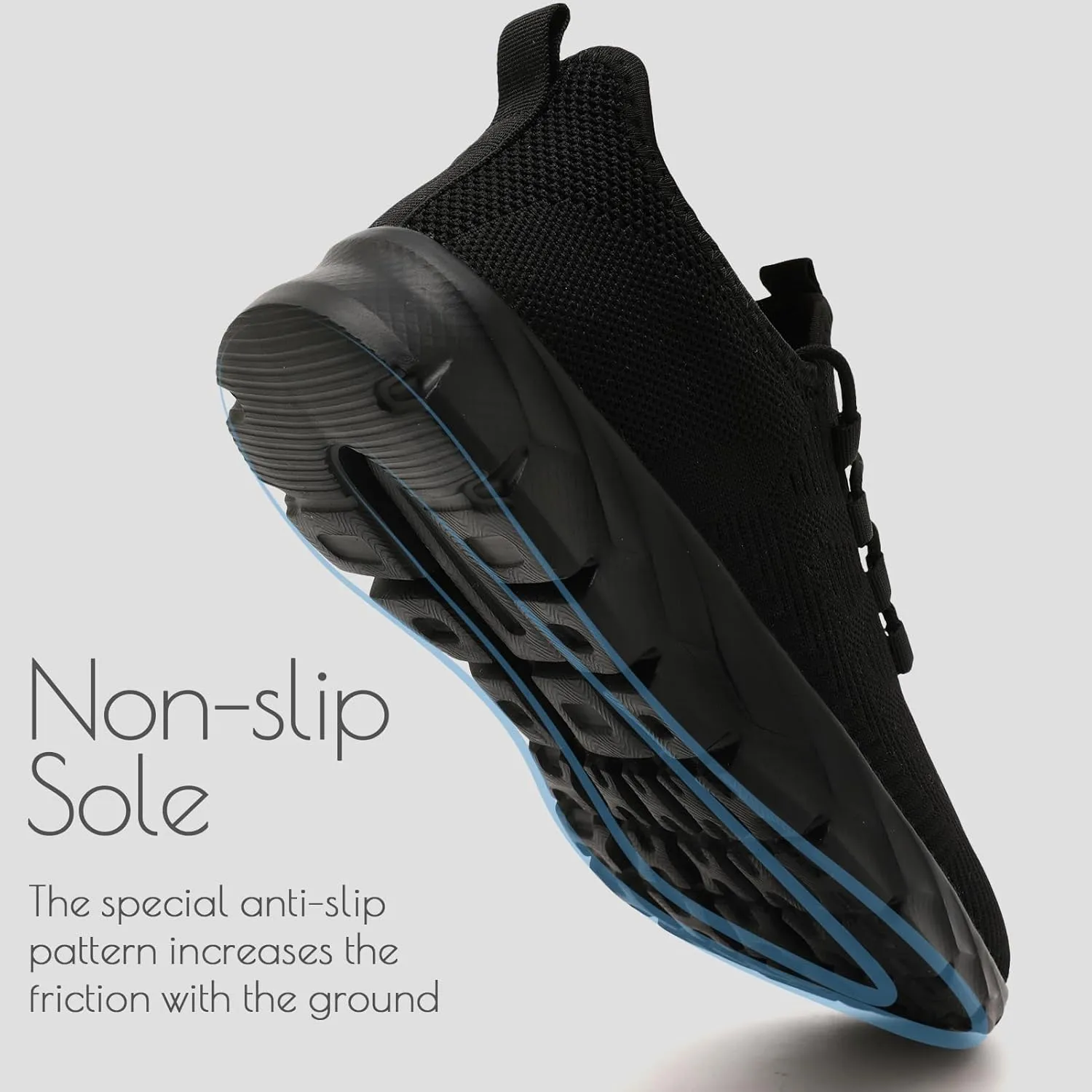 ZGPWZWL Mens Running Shoes Fashion Sneakers for Walking Tennis Gym Shoes Slip On Lightweight and Comfortable