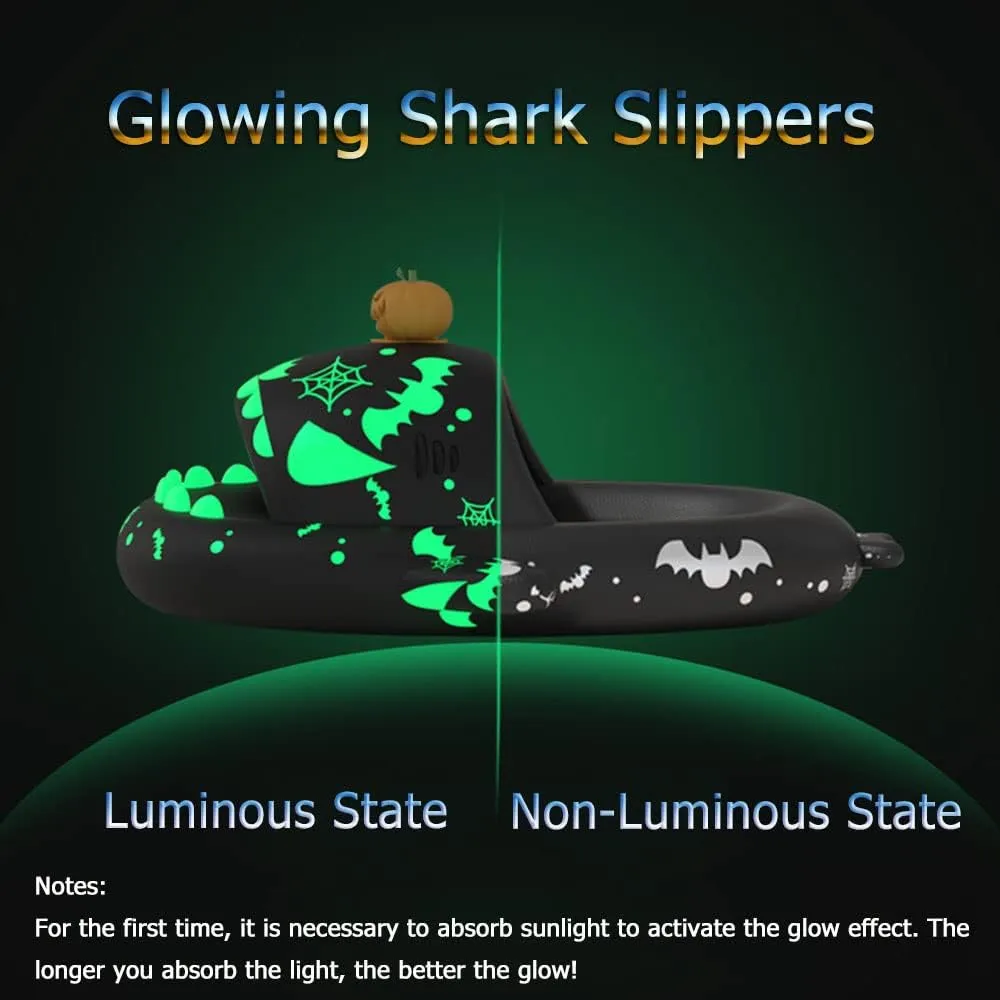 Zureto Halloween Christmas Shark Slides Slippers, New 2023 Unisex Cloudy Shark Sandals