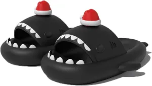 Zureto Halloween Christmas Shark Slides Slippers, New 2023 Unisex Cloudy Shark Sandals