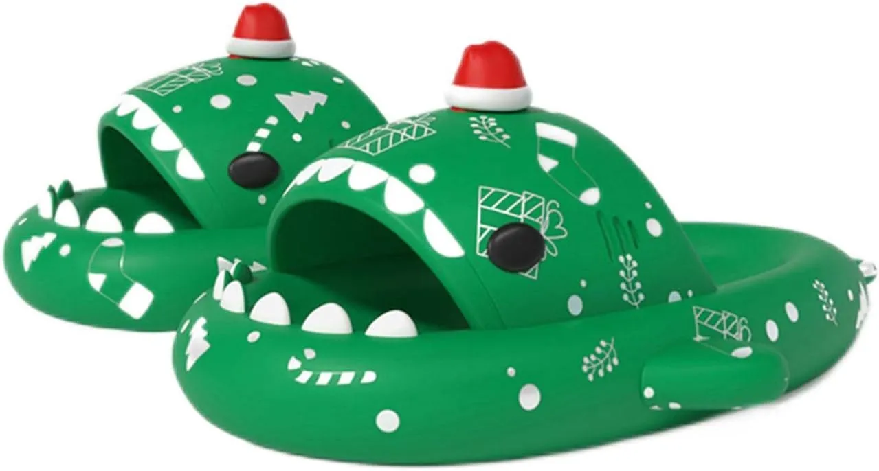 Zureto Halloween Christmas Shark Slides Slippers, New 2023 Unisex Cloudy Shark Sandals